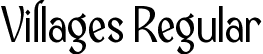 Villages Regular font | Villages.otf