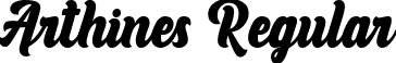 Arthines Regular font | Arthines-4BeXp.ttf