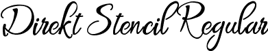 Direkt Stencil Regular font | direktstencil-demo.ttf