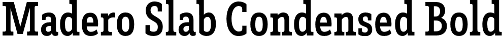 Madero Slab Condensed Bold font | untype-madero-slab-condensed-bold.otf