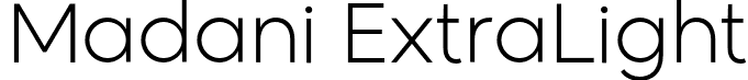 Madani ExtraLight font | namela-madani-extralight.otf