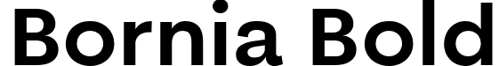 Bornia Bold font | bornia-bold.ttf
