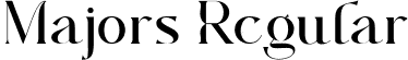 Majors Regular font | Majors.ttf