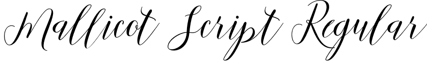 Mallicot Script Regular font | Mallicot Script.otf