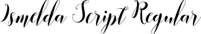 Ismelda Script Regular font | Ismelda Script.ttf