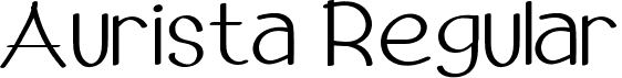 Aurista Regular font | aurista.ttf