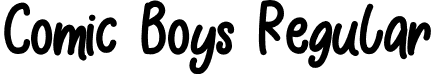 Comic Boys Regular font | comicboys-gok0g.otf