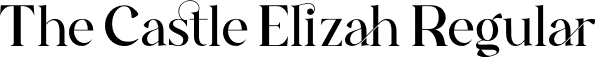 The Castle Elizah Regular font | The Castle Elizah.otf