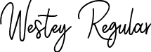 Westey Regular font | westey.ttf