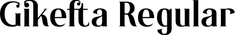 Gikefta Regular font | Gikefta-RpVAA.otf