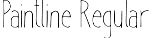 Paintline Regular font | Paintline.otf