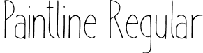 Paintline Regular font | Paintline.ttf