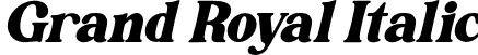 Grand Royal Italic font | Grand Royal Italic.otf