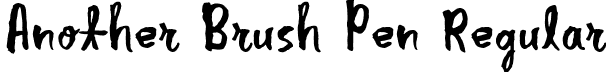 Another Brush Pen Regular font | anotherBrushPen-webfont.ttf