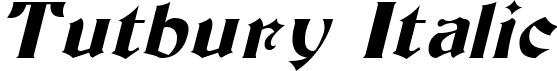 Tutbury Italic font | TUTBUR_I.TTF