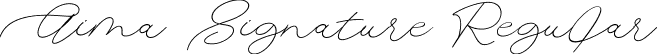 Aima Signature Regular font | AimaSignatureRegular-axZOR.ttf