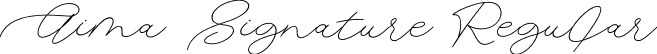 Aima Signature Regular font | AimasignatureRegular-WyXeE.otf