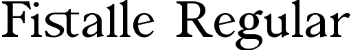 Fistalle Regular font | fistalle.ttf