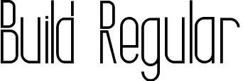 Build Regular font | Structure Font.ttf