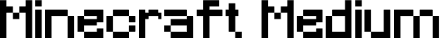 Minecraft Medium font | Minecraft.ttf