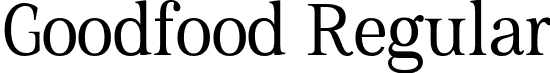 Goodfood Regular font | good-food-light.otf