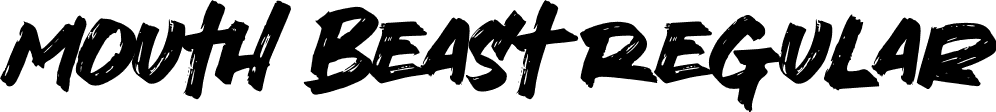 Mouth Beast Regular font | mouthbeast-yzydj.otf