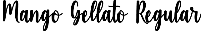 Mango Gellato Regular font | MangoGellato.otf