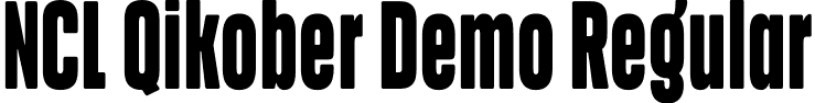 NCL Qikober Demo Regular font | NCLQikober-Demo.otf