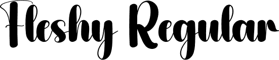 Fleshy Regular font | Fleshy.otf