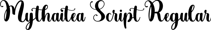 Mythaitea Script Regular font | Mythaitea-Script.otf