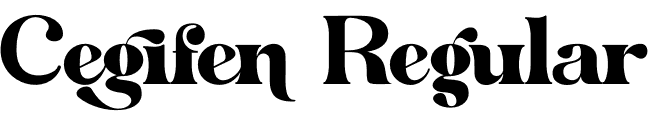 Cegifen Regular font | cegifen.otf