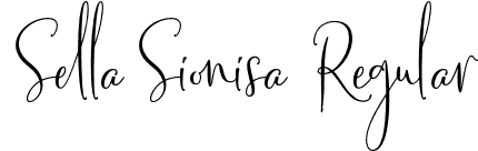 Sella Sionisa Regular font | Sella-Sionisa.otf