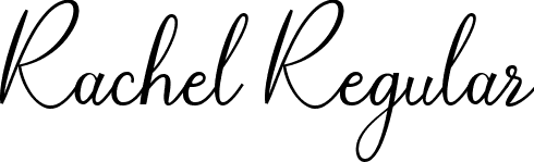 Rachel Regular font | Rachel.ttf