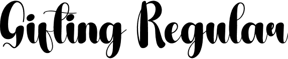 Gifting Regular font | Gifting.otf