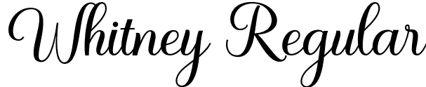 Whitney Regular font | Whitney.otf