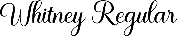 Whitney Regular font | Whitney.ttf