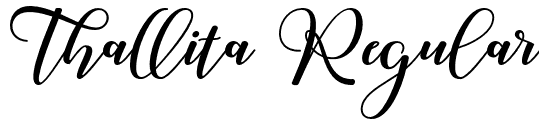 Thallita Regular font | Thallita.otf