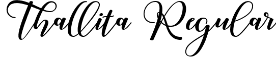 Thallita Regular font | Thallita.ttf