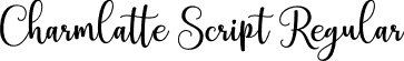 Charmlatte Script Regular font | CharmlatteScript.otf