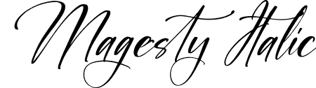 Magesty Italic font | Magesty-Italic.otf