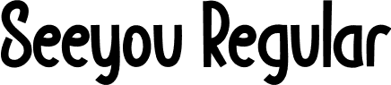 Seeyou Regular font | Seeyou.otf