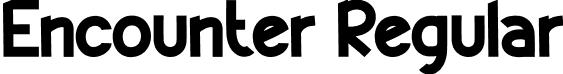 Encounter Regular font | Encounter.otf