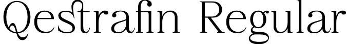 Qestrafin Regular font | Qestrafin-ax0RE.otf