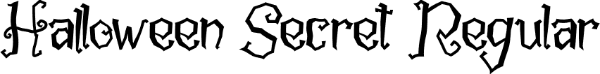 Halloween Secret Regular font | Halloween Secret.ttf