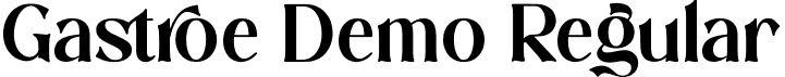 Gastroe Demo Regular font | Gastroe-Demo.otf