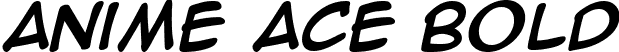 Anime Ace Bold font | animeace_b.ttf