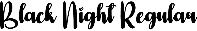 Black Night Regular font | Black-Night.otf