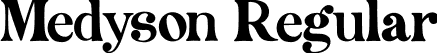 Medyson Regular font | Medyson.otf