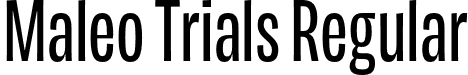 Maleo Trials Regular font | MaleoTrials-Regular.otf
