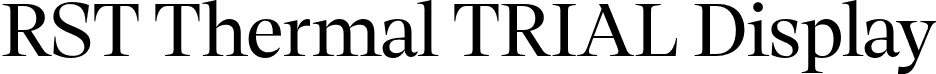 RST Thermal TRIAL Display font | RST-Thermal-Trial-Regular-Display.otf